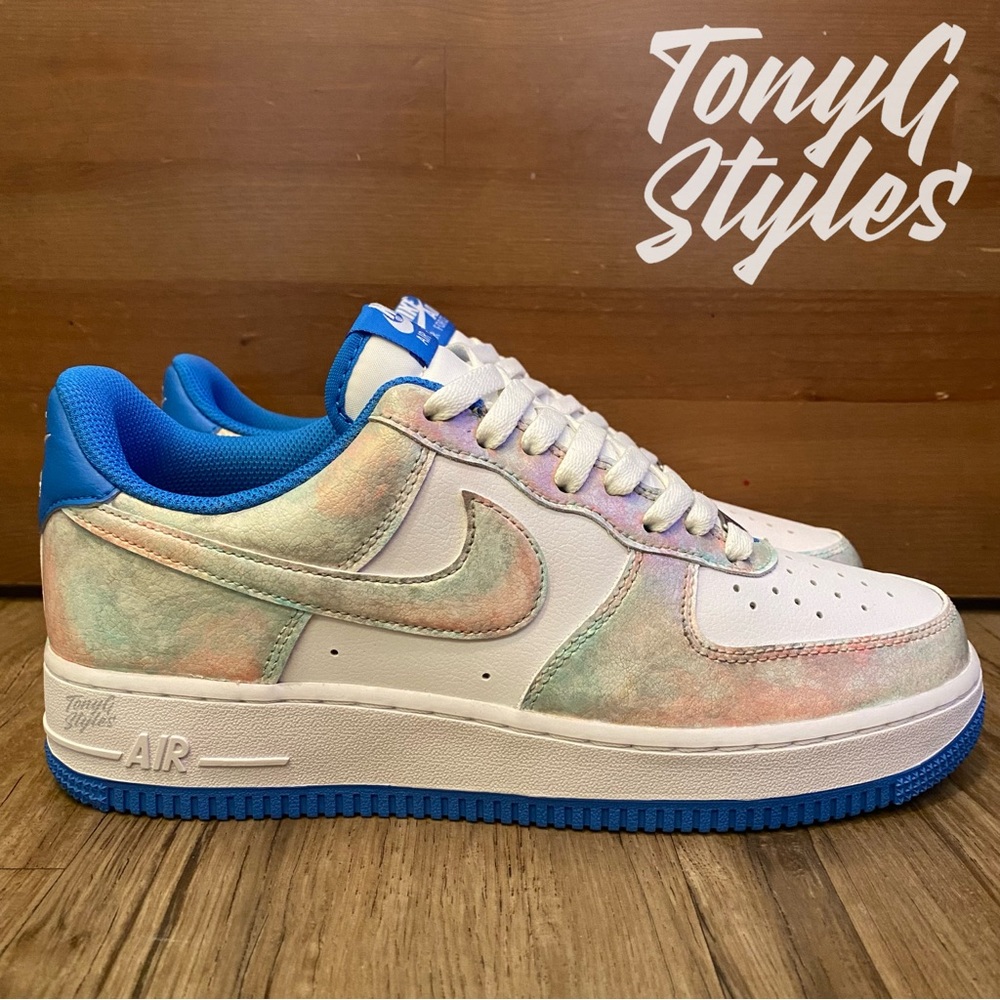 🧜🏻‍♀️NEW🧜🏻‍♀️ CUSTOM NIKE AIR FORCE 1 “AQUA MARBLE”